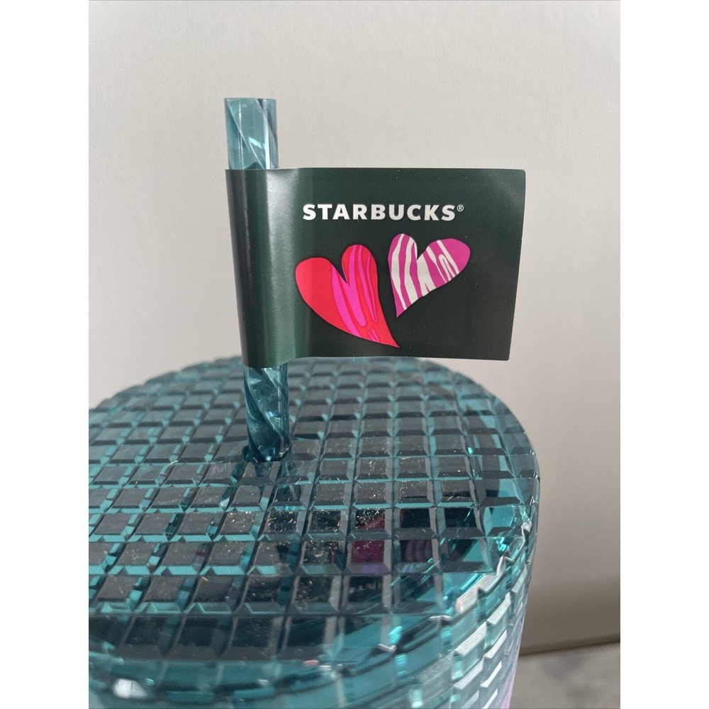 *Limited Edition*Starbucks 2024 Ombré Grid Tumbler Valentine’s Day Cold Cup24oz - Picture 3 of 4